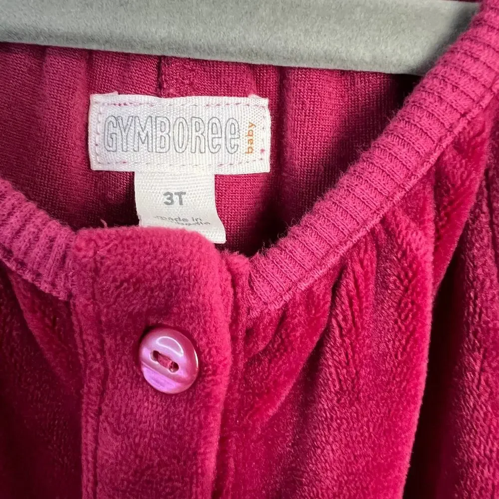 Gymboree Toddler Velvet Jumpsuit Romper 3T - Picture 2 of 2